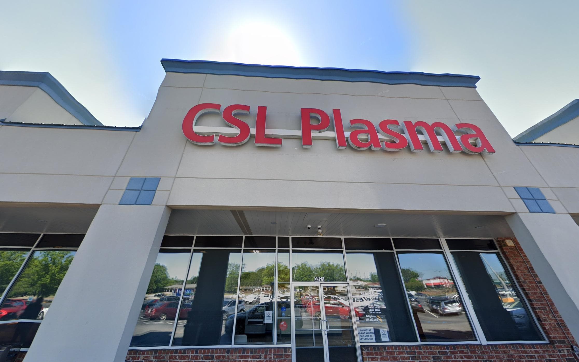 CSL Plasma Greenville, SC