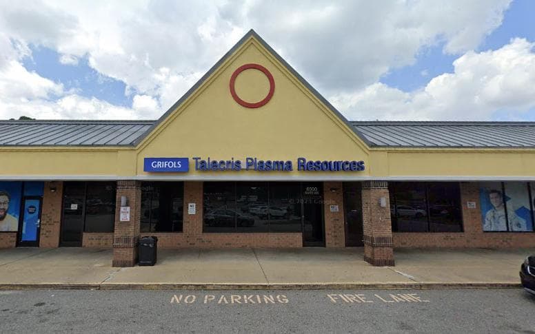 Grifols Talecris Plasma Donation Center Fayetteville, NC